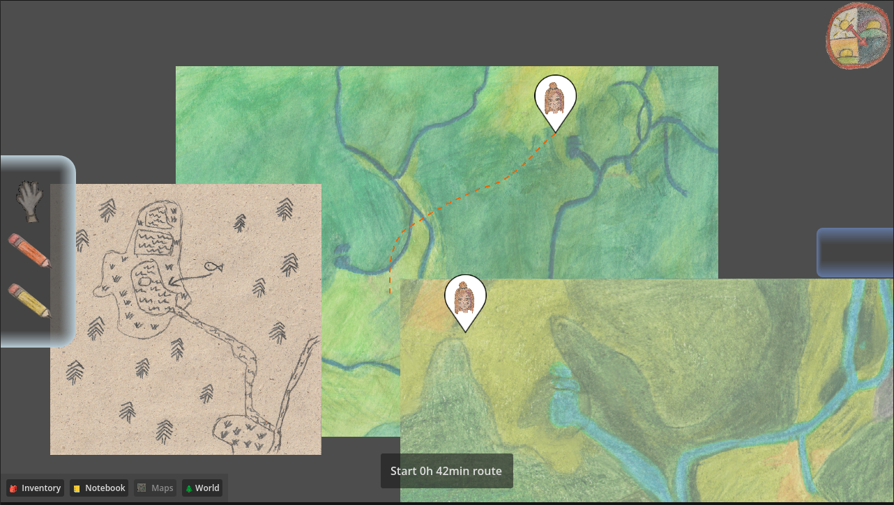 A collection of maps overlaid on top of each other