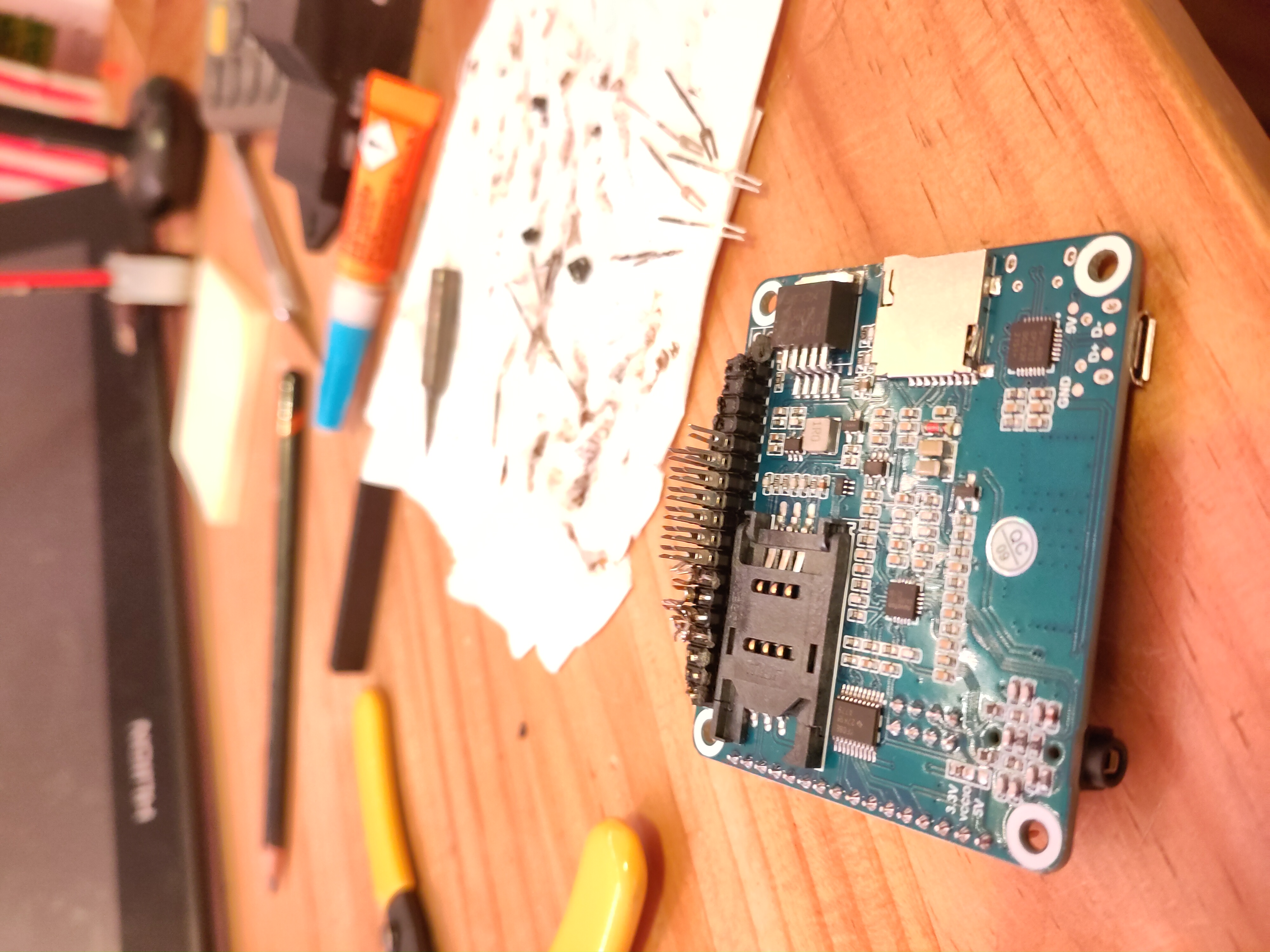 An image of a circuit board being taken apart